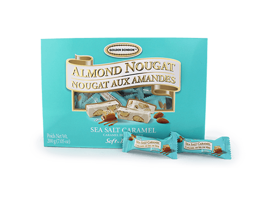 Sea Salt Caramel Soft Almond Nougat Gift Box – Golden Bonbon